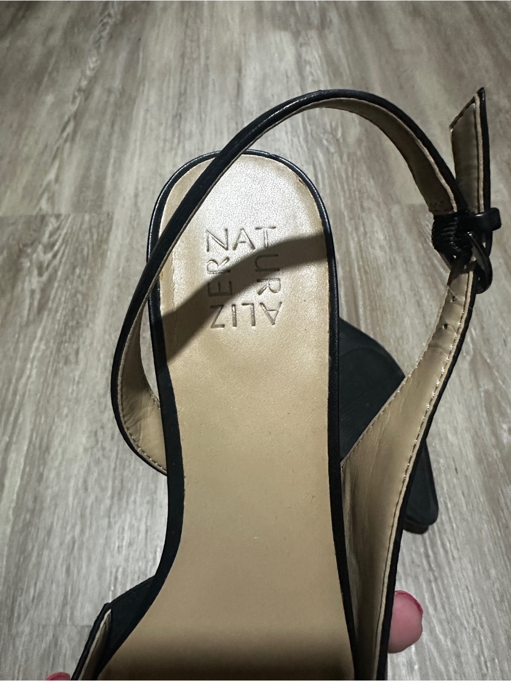 Naturalizer Banks Slingback Pumps – Black Leather – Women’s Size 10 - Picture 4 of 4